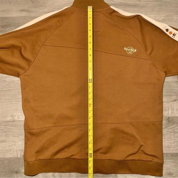 HARD ROCK CAFE Chicago Brown Zip Up Sweater (Size XL) - Picture 15 of 15